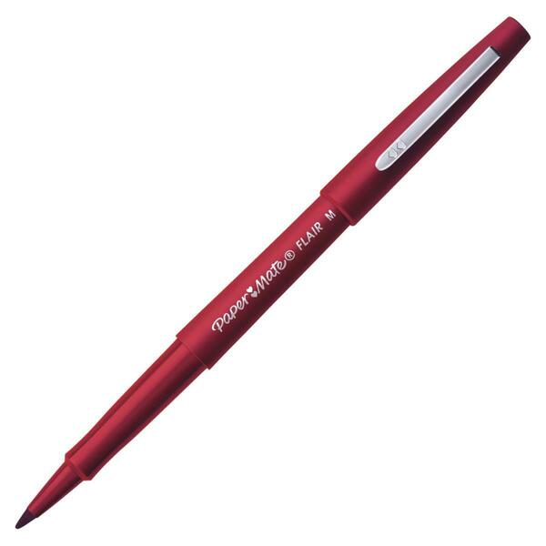 Paper Mate 1.4 mm Medium Point Flair Porous Point Marker Pen, Red, 36PK 1530185